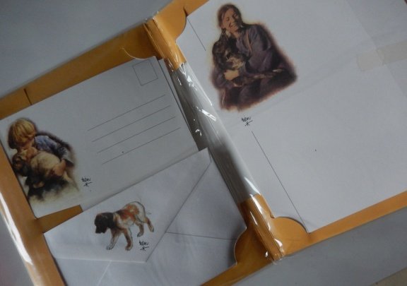Schrijfset Rien Poortvliet - honden - Afbeelding 2