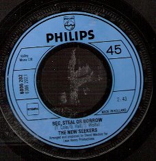 New Seekers - Beg Steel or Borrow - Sing Out -45 rpm Single