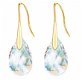 oorbellen pear shaped helder ab crystal goud swarovski kristal facet 1001 oorbellen - 1 - Thumbnail