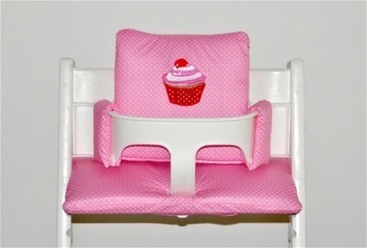 Gecoate stoelverkleiner voor stokke tripp trapp kinderstoel Cupcake - 1