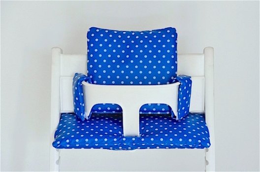 Stokke tripp trapp kinderstoel kussens gecoat Royal Blue - 1