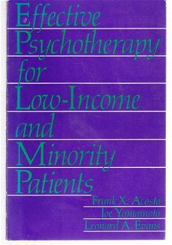 Effective psychotherapy for low-income and minority patients - 1
