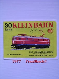 [1977] 30 Jahre Kleinbahn H0 brochure, T.H.S. Spoorwegmodelbouw #2