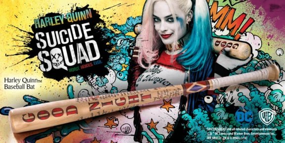 Harley Quinn Baseball Bat Suicide Squad Noble Collection - 1