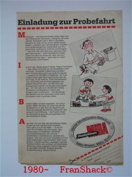 [1980~] MIBA MiniaturBahnen reclamefolder, MIBA - 1