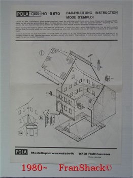 [1980~] Montagerichtlijn H0 B 570 Pola-kit, POLA - 1