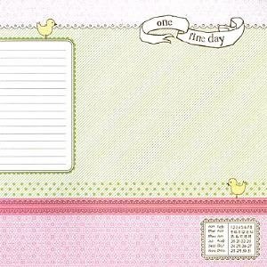 SALE NIEUW vel scrappapier All About Me 14 One Fine Day Girl van DCWV - 1