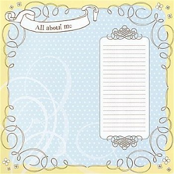 SALE NIEUW vel scrappapier All About Me 4 Journal van DCWV - 1