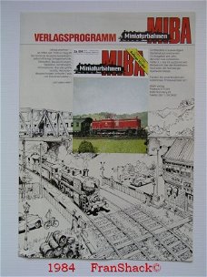 [1984] Verlagsprogramm, Miniaturbahnen, MIBA Verlag