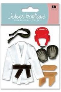 SALE NIEUW Jolee's Boutique Dimensional Stickers Karate - 1