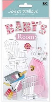 SALE NIEUW Jolee's Boutique Dimensional Stickers Baby Room Girl - 1