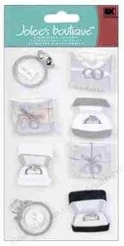 SALE NIEUW Jolee's Boutique Dimensional Stickers Engagement Rings - 1