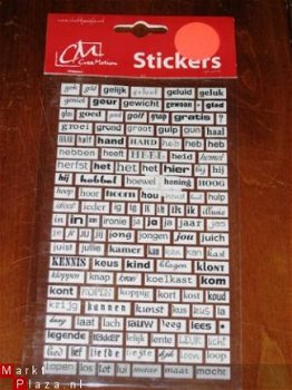 SALE! Woord stickers thema allerlei nr. 4 van Crea Motion - 1