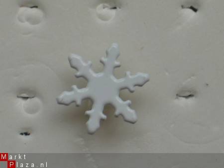 10 snowflake brads 2 - 1