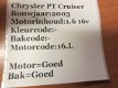 Chrysler pt cruiser 1.6 16V 2003 Onderdelen en Plaatwerk - 7 - Thumbnail