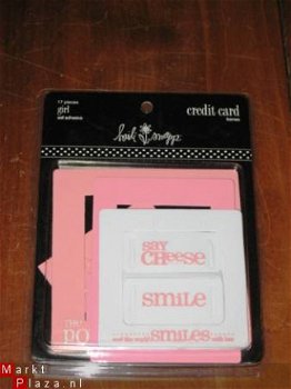SALE!17 Credit Card Frames Girl, zelfklevend van Heidi Swapp - 1