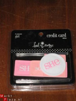 SALE! NIEUW 5 Credit Card Slides Girl van Heidi Swapp - 1