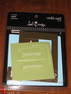 SALE! 17 Credit Card Frames Travel zelfklevend Heidi Swapp