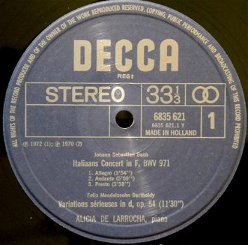 LP - IBERIA - Alicia de Larrocha, piano - 2