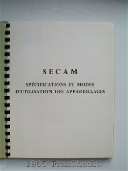 [1965] SECAM Spécifications et modes d'utilisation des appareillages, FNIE - 2