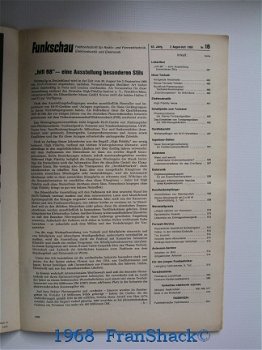 [1968] Funkschau, Nr.16 - August 1968, Franzis Verlag - 2