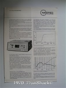 [1970~] La colorimetrie, Neotec Instruments, Inc.,