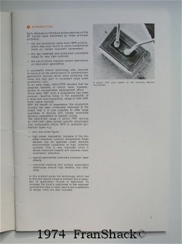 [1974] Silicon PNP, Product Guide, SGS-ATES - 2