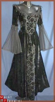 Middeleeuwse jurk Black Lauriel - 1