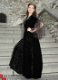 Middeleeuwse jurk Black Lauriel - 1 - Thumbnail