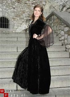 Middeleeuwse jurk Black Lauriel