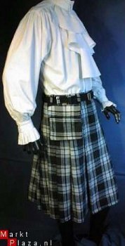 Aparte tartan mannen schottenrok in 2 kleuren. - 1