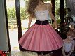 Mooie witte square line dance petticoat cirkelrok - 1 - Thumbnail
