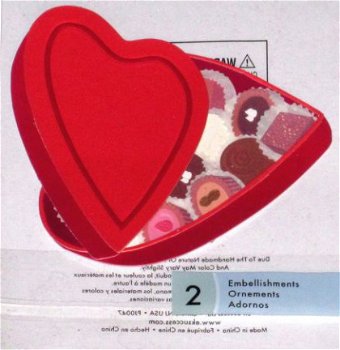 SALE! NIEUW 2 Embelishments Hearts van Jolee's by You - 1