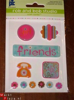 SALE! NIEUW 11 Epoxy stickers Friends van rob and bob studio - 1