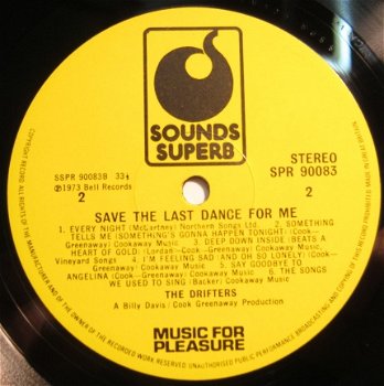LP The Drifters ,UK (p) 1975, SPR 90083, nieuwstaat - 4