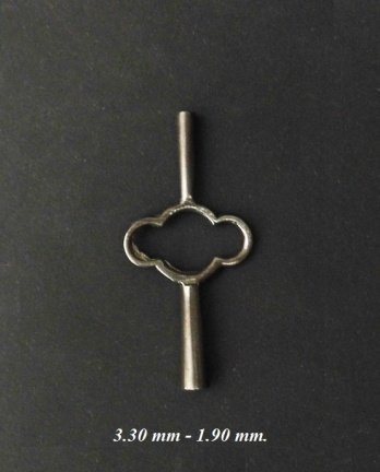 Carriage klok sleutel = ø 3.30 - 1.90 mm. 31503 - nr. 1
