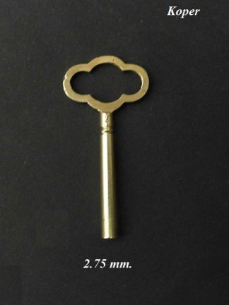 === Carriage klok sleutel = ø 2.75 mm. = oud === 31500 - nr. 1