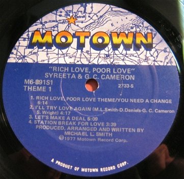 LP Syreeta & G.C. Cameron,USA(p),1977,Motown M6-891S,nieuwst - 5