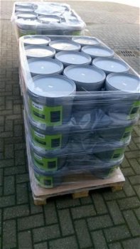 10 keer 10 liter Fitex Acryl Muurverf Wit - 1