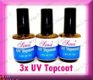 3x UV Gel Topgel Topcoat - 1 - Thumbnail