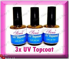 3x UV Gel Topgel                                Topcoat