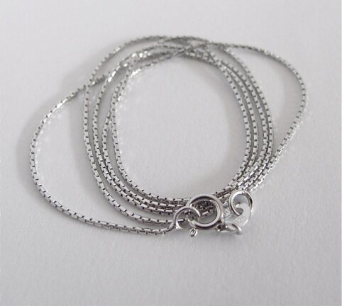 NIEUW Zilveren LENGTECOLLIER 46x0,5 INCLUSIEF VERZENDEN. - Afbeelding 2
