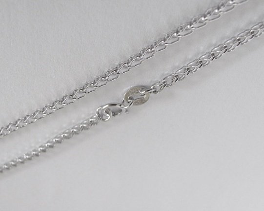 NIEUW Zilveren LENGTECOLLIER spiga 60x2 INCLUSIEF VERZENDEN. - Afbeelding 2