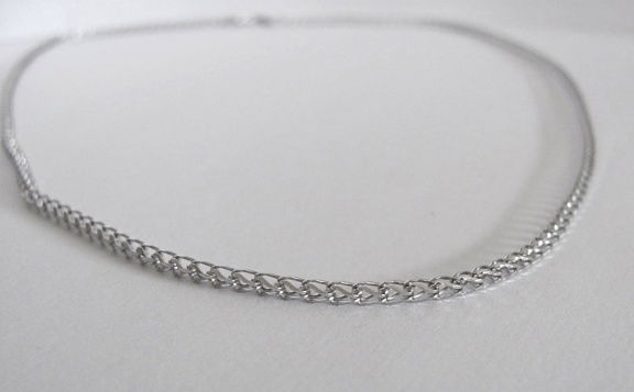 NIEUW Zilveren LENGTECOLLIER spiga 45x2,2 INCLUSIEF VERZENDEN. - Afbeelding 4