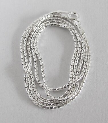 NIEUW Zilveren fantasie LENGTECOLLIER 46x1 INCLUSIEF VERZENDEN. - nr. 1
