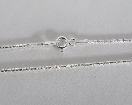 NIEUW Zilveren fantasie LENGTECOLLIER 46x1 INCLUSIEF VERZENDEN. - Afbeelding 2