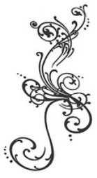 SALE NIEUW TIM HOLTZ cling stempel Urban Chic Flourish - 1