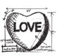 SALE NIEUW TIM HOLTZ GROTE cling stempel Valentine Blueprint Love.Heart - 1 - Thumbnail