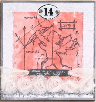 SALE NIEUW TIM HOLTZ GROTE cling stempel Valentine Blueprint Cupido. - 6