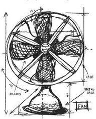 SALE NIEUW TIM HOLTZ GROTE stempel Vintage Things Blueprint Fan - 1